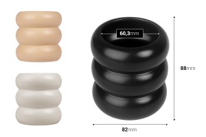 Keramiktopf für Kerzen 82x88mm in verschiedenen Farben-εικόνα_διαστάσεις