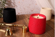 Διακοσμητικό βάζο από τσιμέντο 90x78 mm σε διάφορα χρώματα