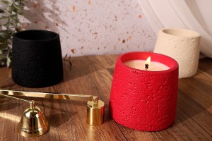 Dekorativer Betontopf 90x78mm, in verschiedenen Farben erhältlich-εικόνα_σύνθεση