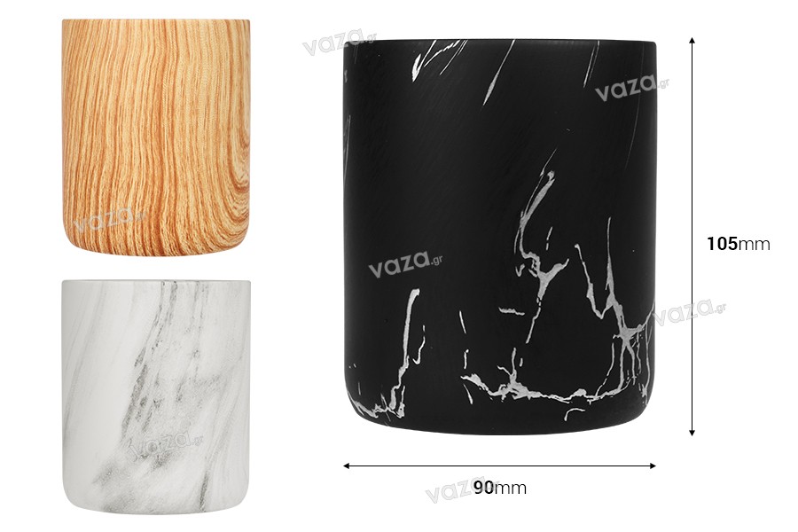 Διακοσμητικό κεραμικό βάζο 90x107 mm σε διάφορα χρώματα
