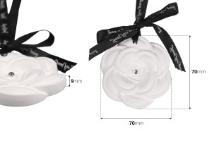 Diffuseur en plâtre en forme de fleur 70mm-2