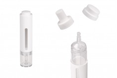 Flacon plastique (PET) 15 ml avec compte goutte pompe à pression pour sérum