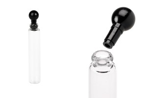 Glastesterflasche 1 ml mit Kunststoffverschluss - 100 Stk-εικόνα_προϊοντική