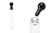 Γυάλινο φιαλίδιο 2 ml για tester αρωμάτων με πλαστικό καπάκι - 100 τμχ
