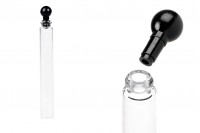 Γυάλινο φιαλίδιο 3 ml για tester αρωμάτων με πλαστικό καπάκι - 100 τμχ