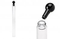 Γυάλινο φιαλίδιο 5 ml για tester αρωμάτων με πλαστικό καπάκι - 100 τμχ
