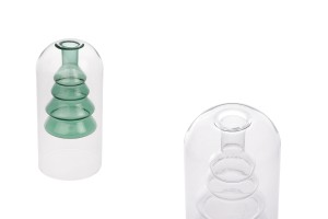 Doppelwandige Glasdiffusorflasche 160 ml (85 x 170 mm) aus mundgeblasenem Glas in verschiedenen Farben-εικόνα_προϊοντική