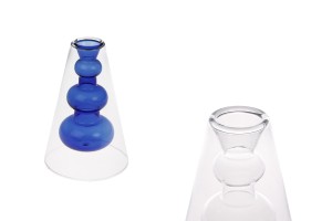 Doppelwandige Glasdiffusorflasche 90 ml (90x135 mm) aus mundgeblasenem Glas in verschiedenen Farben-produktbild