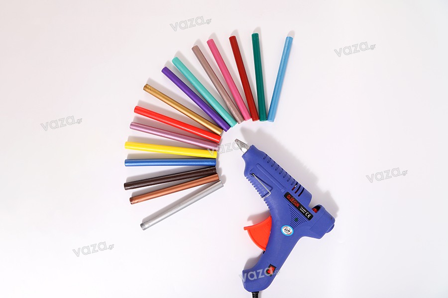 Sealing wax sticks 11x135 mm for glue gun in various colors - 10 pcs