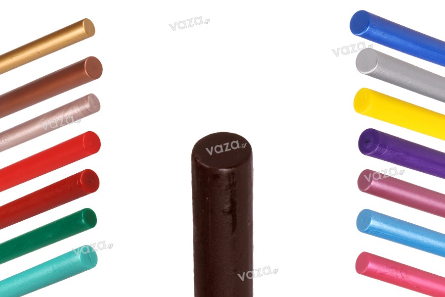 Sealing wax sticks 11x135 mm for glue gun in various colors - 10 pcs