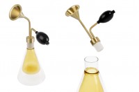 Flacon d'échantillonnage de parfum avec vaporisateur poire courte noire