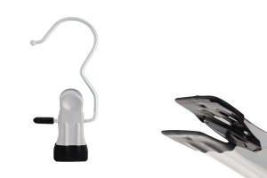 Metallhaken mit schwarzem Clip 108x23 mm-1