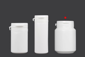 Πλαστικό λευκό βαζάκι 100ml με κουμπωτό καπάκι ασφαλείας για χάπια και κάψουλες-5