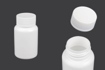 Πλαστικό λευκό βαζάκι 120ml με βιδωτό καπάκι για χάπια και κάψουλες Πλαστικό λευκό βαζάκι 120ml με βιδωτό καπάκι για χάπια και κάψουλες