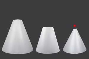 PVC-Lichtkegel für Produktreflexionen auf Fotos 360x350mm-bildgruppe