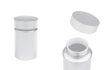 Βαζάκι πλαστικό PET 100 ml σε ασημί χρώμα για χάπια και κάψουλες Βαζάκι πλαστικό PET 100 ml σε ασημί χρώμα για χάπια και κάψουλες