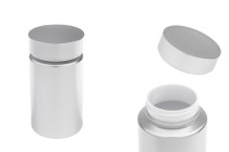 Βαζάκι πλαστικό PET 120 ml σε ασημί χρώμα για χάπια και κάψουλες Βαζάκι πλαστικό PET 120 ml σε ασημί χρώμα για χάπια και κάψουλες