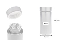 Βαζάκι πλαστικό PET 180 ml σε ασημί χρώμα για χάπια και κάψουλες Βαζάκι πλαστικό PET 180 ml σε ασημί χρώμα για χάπια και κάψουλες