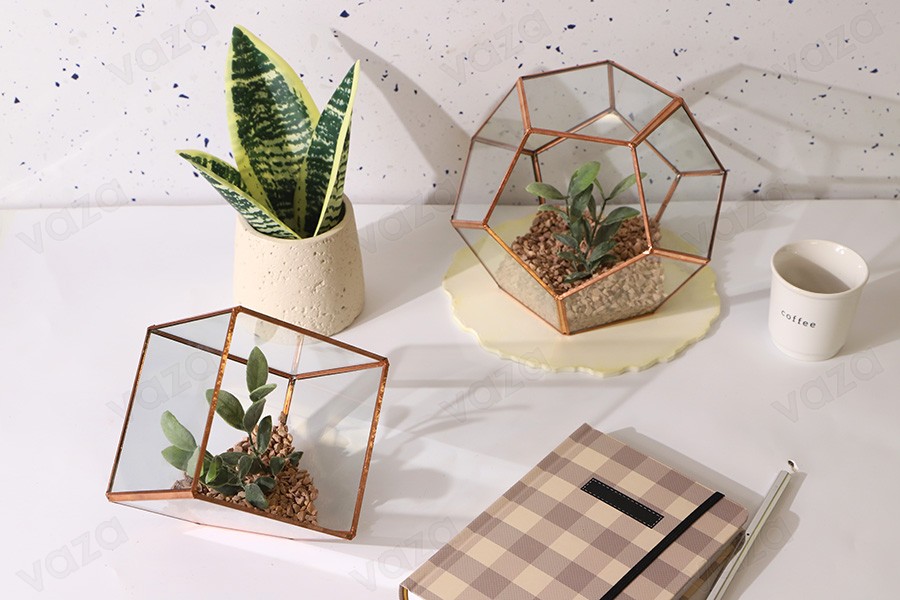 Polygon candle glass decoration accessory Polygon candle glass decoration accessory-εικόνα_σύνθεση