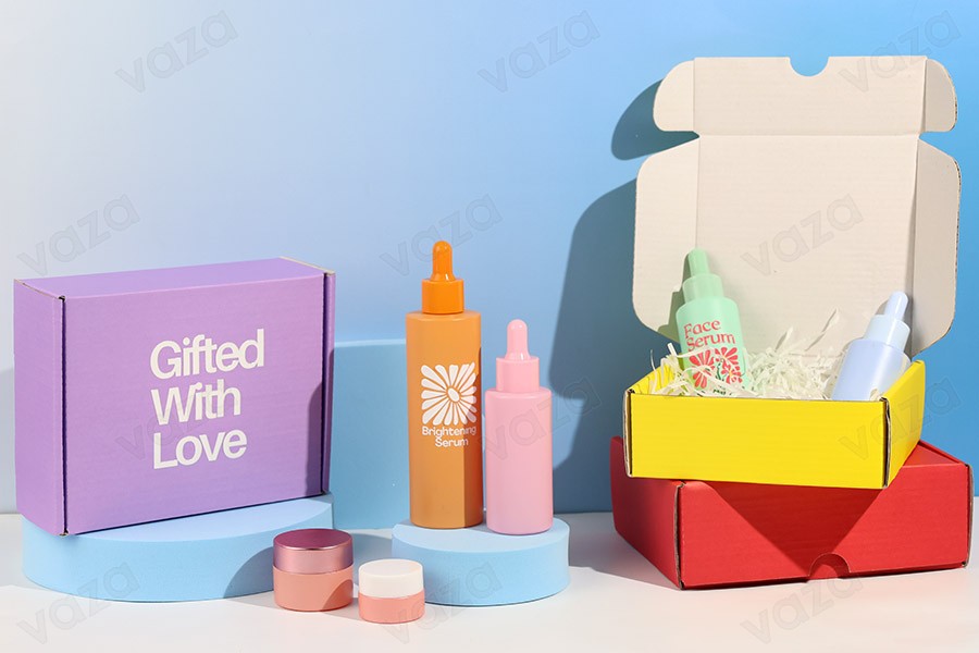 Verpackungskarton aus Kraftpapier 170x130x60mm - 20 Stück-bildgruppe