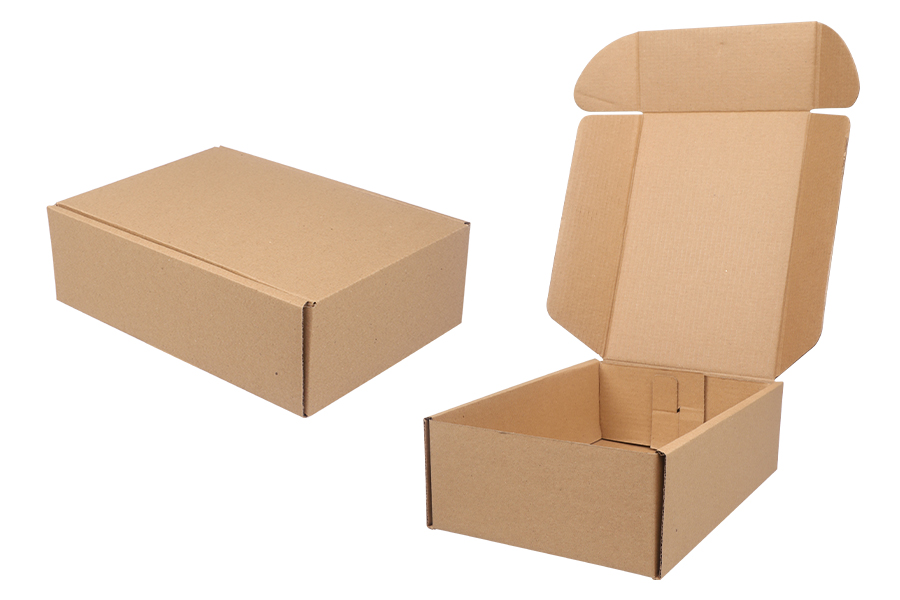 Boîte d'emballage en papier kraft 160x220x70 mm sans fenêtre - 20 pcs