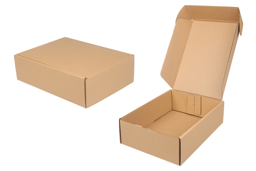 Boîte d'emballage en papier kraft 180x240x70 mm sans fenêtre - 20 pcs