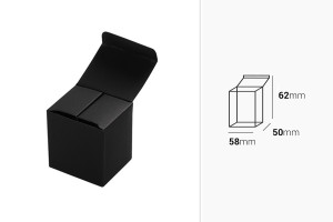 Papierschachtel 50x58x62 schwarz - 50 Stk-2