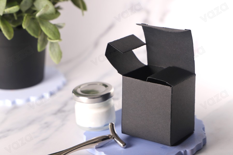 Papierschachtel 50x58x62 schwarz - 50 Stk Papierschachtel 50x58x62 schwarz - 50 Stk-bildgruppe
