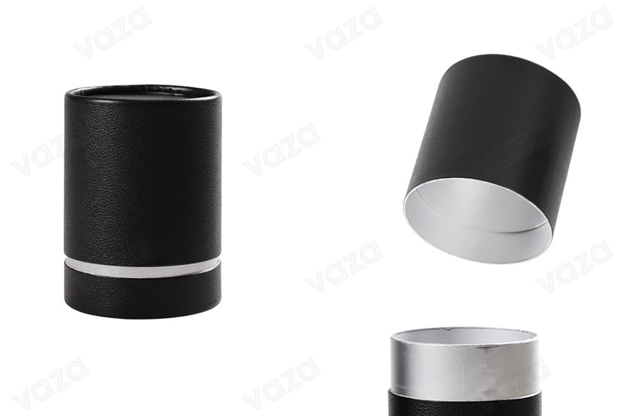 Boxen für Flaschen mit 100x75mm Papier in schwarz Boxen für Flaschen mit 100x75mm Papier in schwarz-produktbild