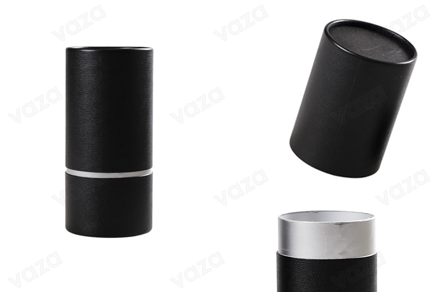 Schachteln für Flaschen mit 155x74mm Papier in schwarz Schachteln für Flaschen mit 155x74mm Papier in schwarz-produktbild
