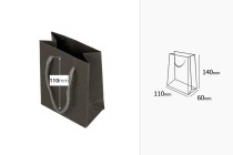 Geschenkpapiertüte in grauer Farbe 110x60x140 mit Kordelgriff