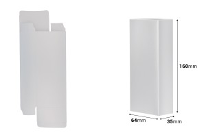 Boîte pour flacon de parfum 100 ml en couleur argent 64 x 35 x 160 - 20 pcs-2