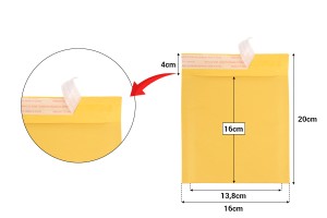 Enveloppes avec aérographe 16 x 16 cm-2