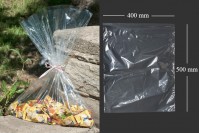 Clear bags 400x500 mm for food packaging - 100 pieces