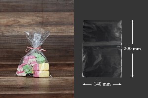 Sachets transparents 140x200 mm pour emballage alimentaire - 100 pièces-1