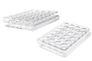 Σταντ (stand) plexiglass 165x120x28 με πόδια σιλικόνης - 24 θέσεων (άνοιγμα τρύπας 21 mm)