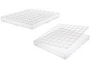 Σταντ (stand) plexiglass 264x232x26 mm - 56 θέσεων (άνοιγμα τρύπας 27,5 mm)