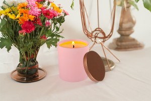 Glass jar 300 ml with metal cap and rubber in different colors-εικόνα_σύνθεση