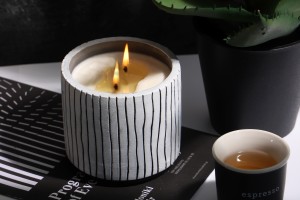 Pot en ciment décoratif 102x92 mm en différents modèles - 4 pcs-εικόνα_σύνθεση
