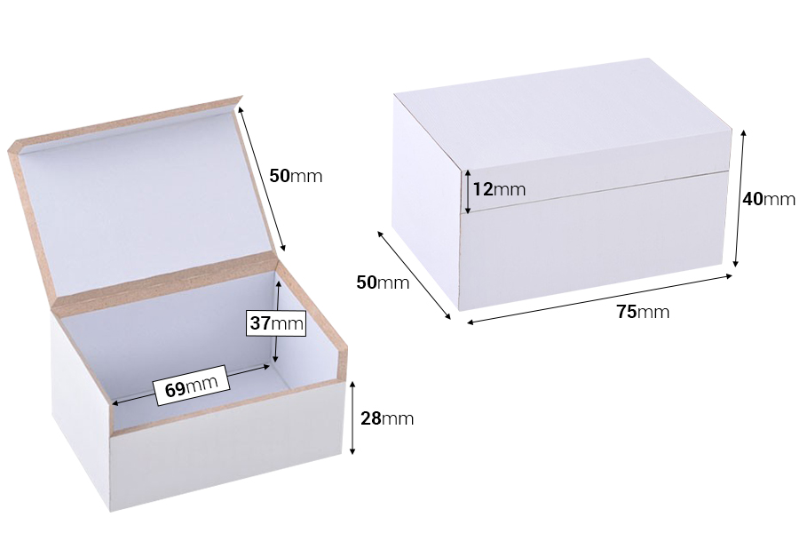 Κουτάκι ξύλινο πολλαπλών χρήσεων 75x50x40 άσπρο-εικόνα_διαστάσεις