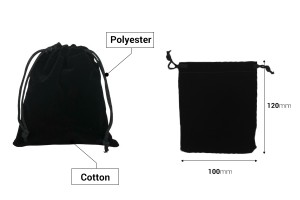 Samtsäckchen 100x120mm in verschiedenen Farben -50 Stücke-εικόνα_σύνθεση
