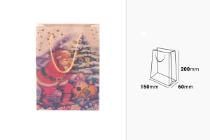 Sac cadeau de Noël avec cordon 150 x 60 x 200 en 4 motifs-2
