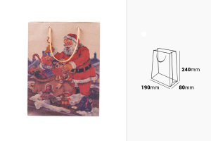 Weihnachtliche Geschenktüte mit Schnur 190x80x240 in 4 verschiedenen Designs-2