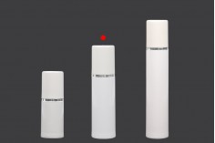 Μπουκαλάκι airless για κρέμα 30 ml πλαστικό λευκό με ασημί ρίγα 