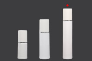 Airless Spender aus Kunststoff für Creme 50ml weiß mit silbernem Streifen-εικόνα_σύνθεση