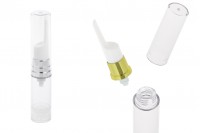 Μπουκαλάκι Airless 5 ml για serum διάφανο με καπάκι - 2 χρώματα