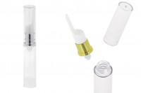 Μπουκαλάκι Airless 10 ml για serum διάφανο με καπάκι - 2 χρώματα