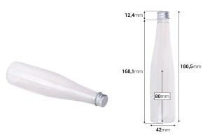 Kunststoffflasche 150 ml mit Alu-Deckel und innerem Liner-2