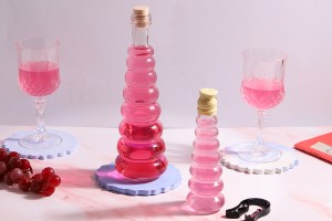 Bouteille en verre pour huile-vinaigre, boissons ou décoration 80 x 250 - 380 ml (PP31.5)-3