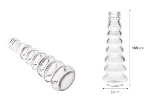 Bouteille en verre pour huile-vinaigre, boissons ou décoration 55 x 165 - 100 ml-imazh_dimensione